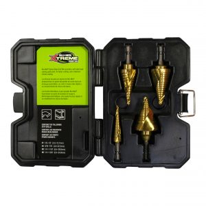 4 Piece Spiral Step Drill Premium Kit