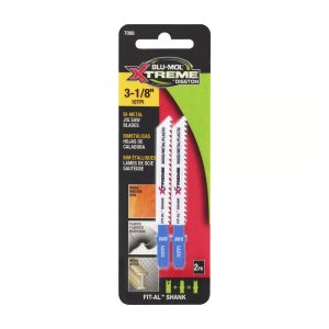 BLU-MOL Xtreme 3-1/8 in. Bi-Metal Universal Jig Saw Blade 10 TPI - 2 pk