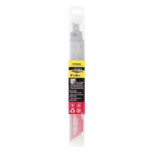 BLU-MOL Xtreme 9" Carbide Recip Blades for Metal Cutting - 10 pk