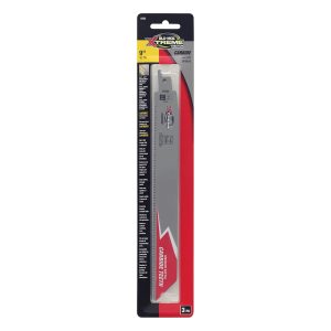 BLU-MOL Xtreme 9" Carbide Recip Blades for Metal Cutting - 3 pk