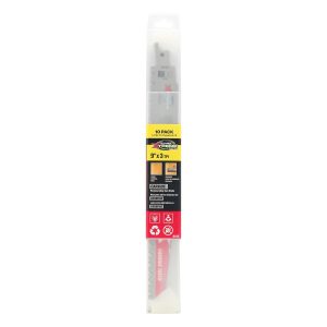 BLU-MOL Xtreme 9" Carbide Recip Blades for Wood Cutting - 10 pk