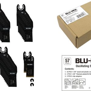 BLU-MOL® Oscillating Saw Blades - 57 pc