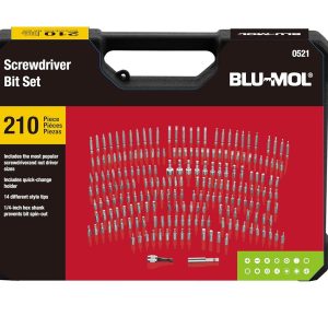 BLU-MOL® Screwdriver Bit Set - 210 pc