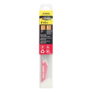 6" BLU-MOL XTREME Carbide Reciprocating Saw Blade 6 TPI - 10PK