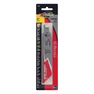 6" BLU-MOL XTREME Carbide Reciprocating Saw Blade 10 TPI – 3PK