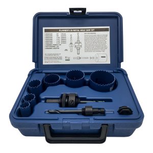 Boxed Blu-Mol Bi-Metal Hole Saw Kits 9-Piece Plumber's Kit