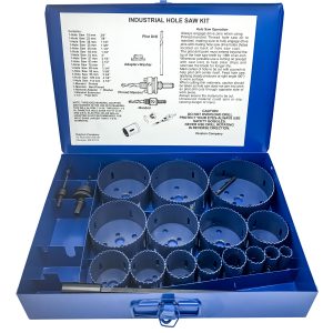 Boxed Blu-Mol Bi-Metal Hole Saw Kits, 20-Piece Industrial Kit