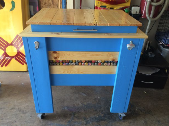 repurpose furniture cooler